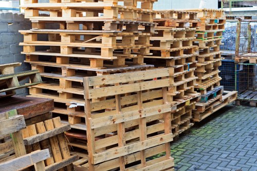 Supervisor reviewing job notes for a flat clearance investigation